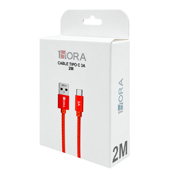 Cable USB-C 1Hora CAB264, 2 m