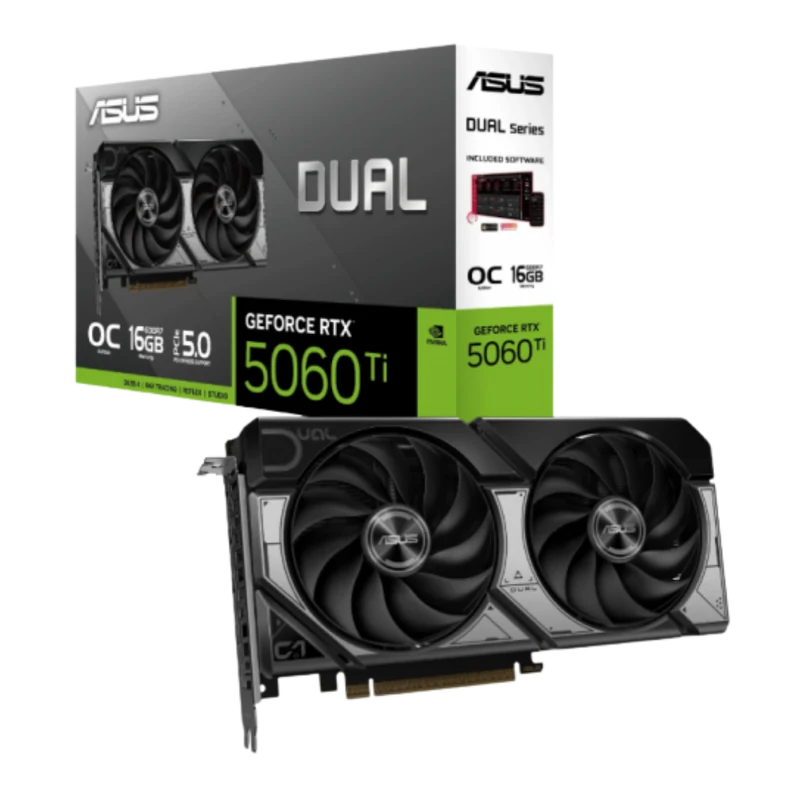 ASUS Dual GeForce RTX 5060 Ti OC · 16 GB