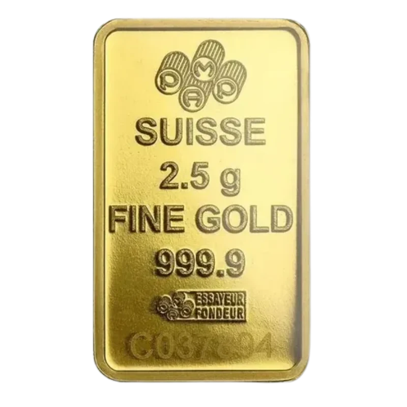 Lingote de oro PAMP Suisse · 2.5 g