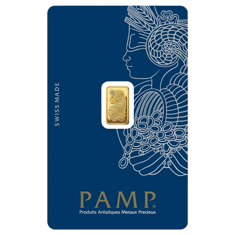 Lingote de oro PAMP Fortuna · Ref. 1 g