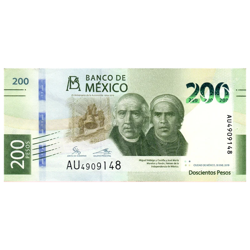 Billete mexicano de $200